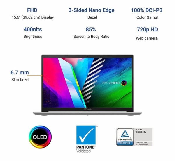 ASUS VivoBook K15 OLED K513EA-L703TS (Refurbished Laptop) - Image 5